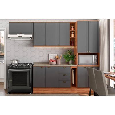 Armário Cozinha Modulado Bella 2607 20cm Branco Carraro
