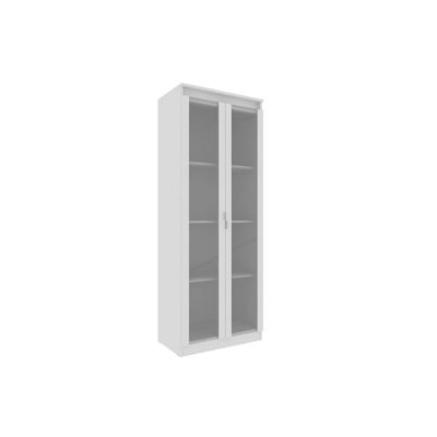 Multiuso Lavanderia AM-3111 c/ 2 Portas c/ Vidro Branco - Tecno Mobili