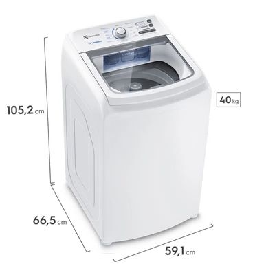 Máquina de Lavar Electrolux 14kg Branca Essential Care com Cesto Inox e Jet&Clean (LED14) 220V