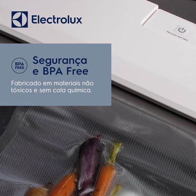 Kit Rolos de Sacos Electrolux para Seladoras a Vácuo 02 Unidades Não se aplica