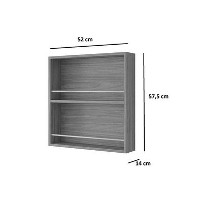 Armário de Cozinha Modulado Estela Porta Tempero 52cm Cinamomo - MGM
