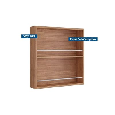 Armário de Cozinha Modulado Estela Porta Tempero 52cm Cinamomo - MGM