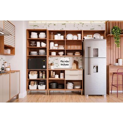 Cozinha Modulada MGM 4 Peças Esplêndida C4P182 Cinamomo/Titanium