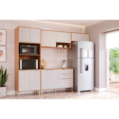 Cozinha Modulada MGM 4 Peças Áurea C4P186 Cinamomo/Off