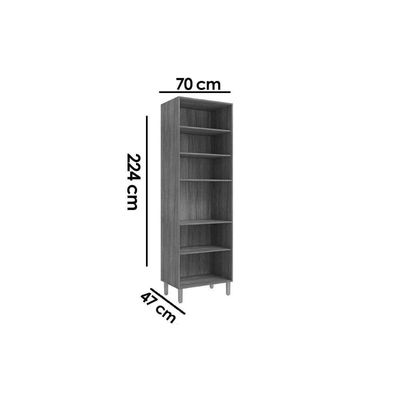 Cozinha Modulada MGM 5 Peças Áurea C5P165 Cinamomo/Platina