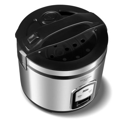 Panela de Arroz Elétrica Philco 6 Xícaras Inox 400W PPA06A 220V