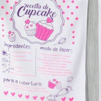 Pano De Prato Lomaer Sacaria 50 x 70cm Especial Receitas 12 Unidades