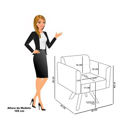 Poltrona Sala Decorativa Kit 2 Elisa Giratória Castanho MM30 Veludo Mostarda D03 - D'Rossi