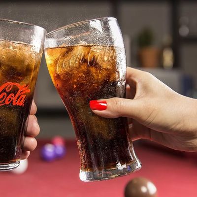 Copo Contour Coca Cola Transparente 470ml 6 Unidades - Nadir 7050