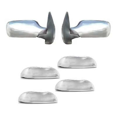 Kit Aplique Cromado Maçaneta Retrovisor Fiat Pálio 1996 à 1999
