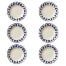 Prato Fundo de Cerâmica Donna Sossego 21,5cm 6 Unidades - Biona 1357415129