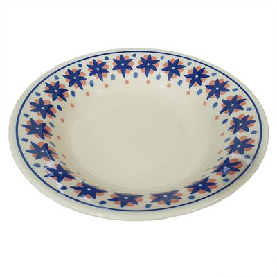 Prato Fundo de Cerâmica Donna Sossego 21,5cm 6 Unidades - Biona 1357415129