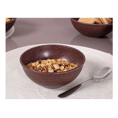 Tigela Bowl Cumbuca 700ml Salada Açai Sopa Marrom BPA Free 6un