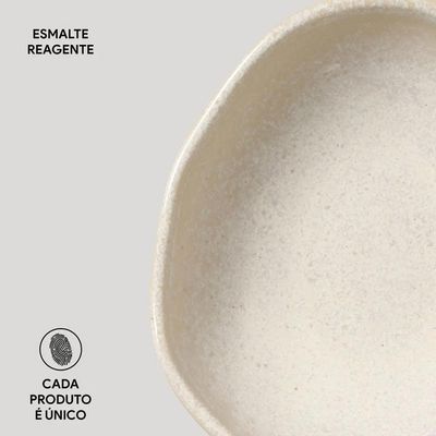 Conjunto de Cumbucas Oval Porto Brasil Orgânico Latte 265ml - 6 Peças