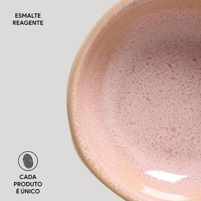 Conjunto de Ramequins Médios Porto Brasil Orgânico Litchi com 6 Peças 70ml – Rosa Claro