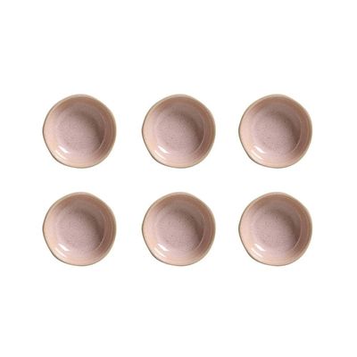 Conjunto de Ramequins Médios Porto Brasil Orgânico Litchi com 6 Peças 70ml – Rosa Claro