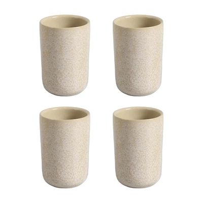 Conjunto de Copos Porto Brasil Neo Stoneware Latte 110ml - 4 Peças