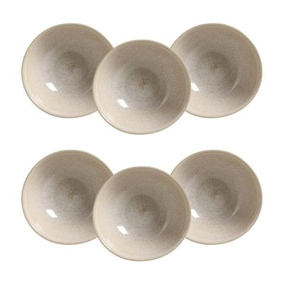 Conjunto de Cumbucas Porto Brasil Coup Stoneware Latte 360ml - 6 Peças