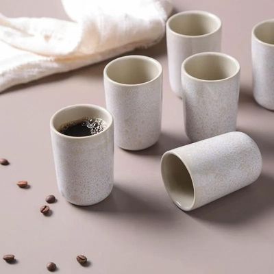 Conjunto de Copos Porto Brasil Neo Stoneware Latte 110ml - 4 Peças