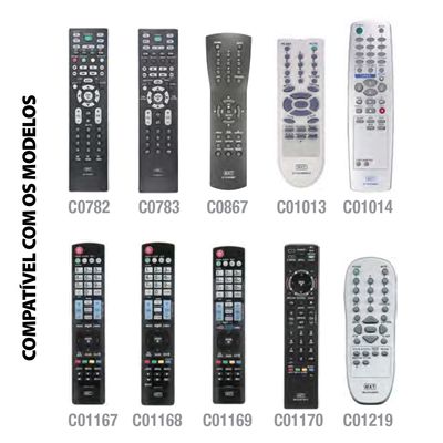 Controle Remoto MXT 01286 para SMART TVS - Modelos Antigos