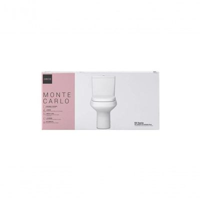 Kit Vaso Sanitário Com Caixa Acoplada Monte Carlo Branco