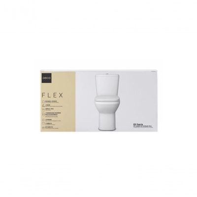 Kit Vaso Sanitário Com Caixa Acoplada Flex Branco