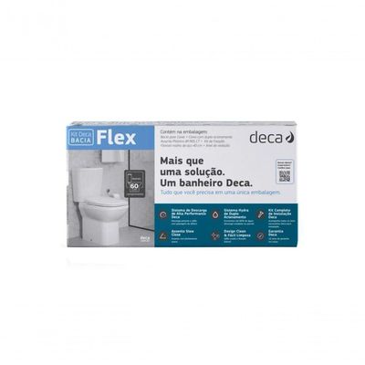 Kit Vaso Sanitário Com Caixa Acoplada Flex Branco