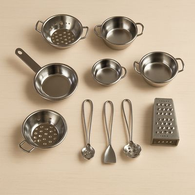 cozinha infantil Mini Utensílios 15 Peças metal Funcionais brinquedo