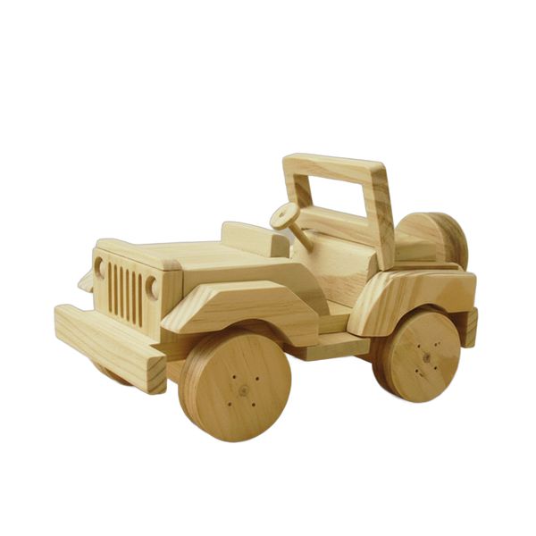 Jeep de Madeira Original Personalizado com Nome Gravado 19x11