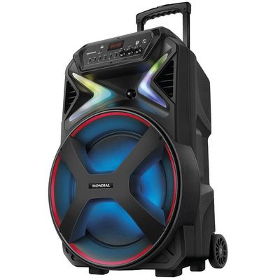 Caixa Amplificada Mondial CM-700 com Bluetooth, USB e Rádio FM - 700W