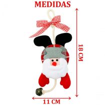 Kit 9 Pendente Natalino Boneco De Neve Papai Noel Rena 18cm