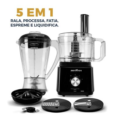 Multiprocessador Britânia 1000W 3 em 1 All In One BMP900P 127V