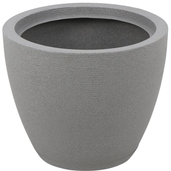 Vaso de Flor Tramontina Asteca Plástico Granito Pedra Jardim Hall de Entrada Flores Plantas