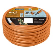 Mangueira de Jardim Multi 1/2" Tramontina 10m PVC Resistente Flexível Conectores Rápidos Laranja
