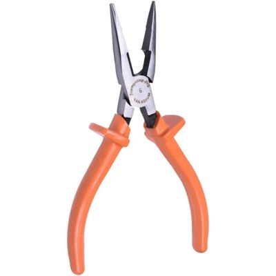 Alicate de Ponta Meia Cana Isolado 6" Cortar Fio Tramontina Pro Ferramenta Profissional Eletricista