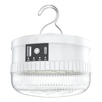Luminária Para Barraca Carisma Recarregável - 4 Níveis, USB + Pilhas AAA/18650, Branca