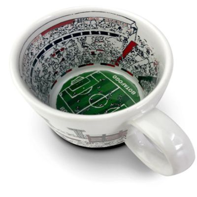 Caneca KazzaVip do Botafogo Futebol S.A - S.P Cerâmica 360 ML Estádio Santa Cruz - Arena NicNet Licenciada Branco