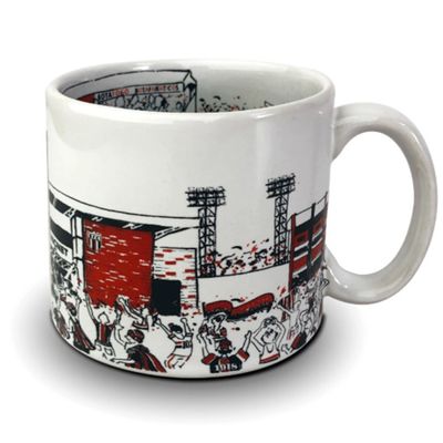 Caneca KazzaVip do Botafogo Futebol S.A - S.P Cerâmica 360 ML Estádio Santa Cruz - Arena NicNet Licenciada Branco