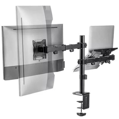 Suporte Duplo Articulado De Mesa Para Monitor e Notebook BMG-33