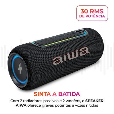 Caixa de Som Speaker AWS-SP-05-LB 30W Bluetooth IPX5 Bivolt