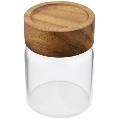Porta Mantimento Dynasty em Vidro Borossilicato e Tampa em Madeira - 150ml