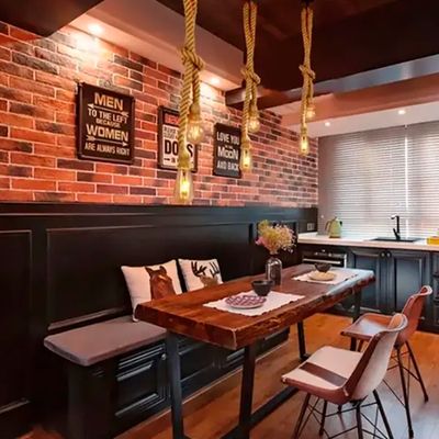 Luminária de Teto com Corda - Soquete E27, Ideal para Cozinha e Bar - Estilo Industrial e Vintage