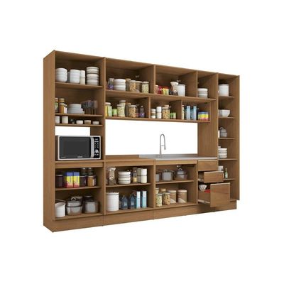 Cozinha Completa Kappesberg 7 Peças Vibra C7P110 Canela/Verde Pistache Lacca