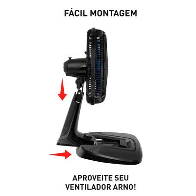 Ventilador de Mesa Arno Xtreme Force Breeze 6 Pás VB40 - 40cm 127V UNICA