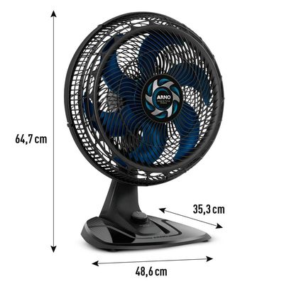 Ventilador de Mesa Arno Xtreme Force Breeze 6 Pás VB40 - 40cm 127V UNICA