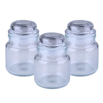 Conjunto com 3 Potes Multi Vidro 200ml Dipp Cazza