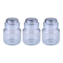 Conjunto com 3 Potes Multi Vidro 200ml Dipp Cazza