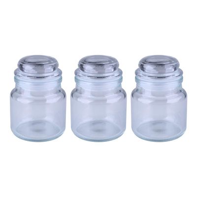 Conjunto com 3 Potes Multi Vidro 200ml Dipp Cazza