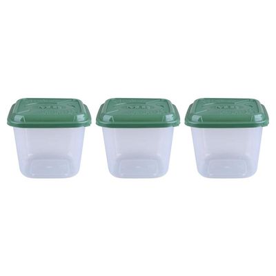 Conjunto 3 Potes 1,3L Plásticos MB