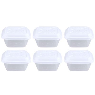Conjunto 6 Potes 400ml Plásticos MB
